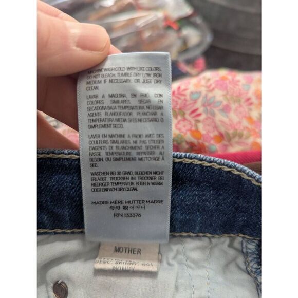 Mother Skinny, Not Skinny Jeans women's size 27‎ cream soda denim wash light - Picture 9 of 11